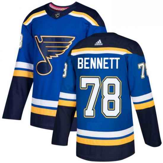 Mens Adidas St Louis Blues #78 Beau Bennett Premier Royal Blue Home NHL Jersey