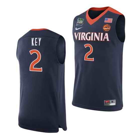 Virginia Cavaliers Braxton Key Navy Home Men'S Jersey