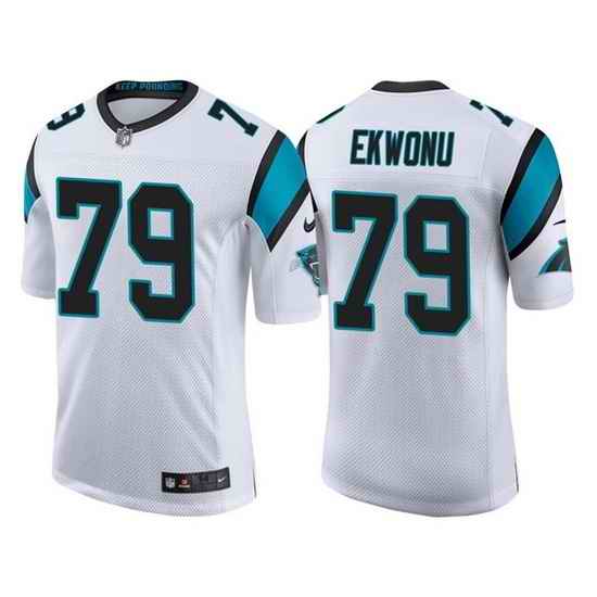 Men Carolina Panthers #79 Ikem Ekwonu 2022 White Stitched jersey
