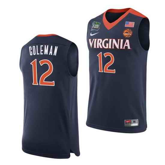 Virginia Cavaliers Chase Coleman Navy Home Men'S Jersey
