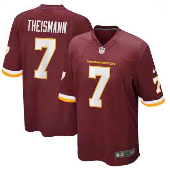 Men Nike Washionton #7 Joe Theismann Burgundy Red Team Color Mens Stitched NFL Vapor Untouchable Limited Jersey