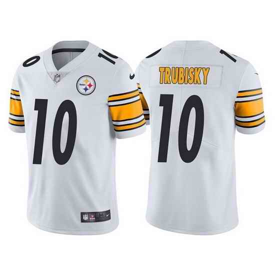 Men Pittsburgh Steelers #10 Mitchell Trubisky White Vapor Untouchable Limited Stitched jersey