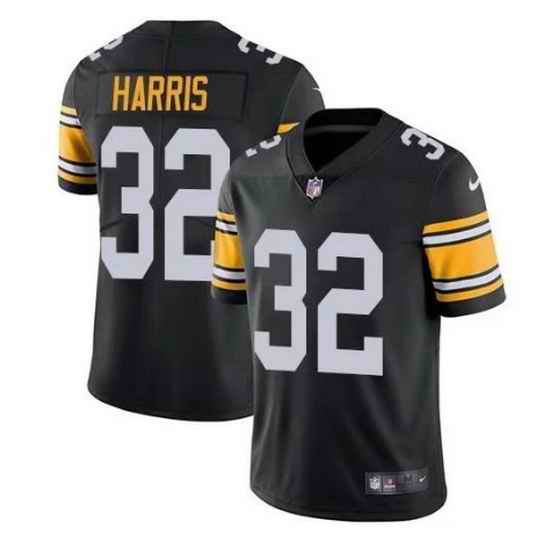 Men Pittsburgh Steelers #32 Franco Harris Black Vapor Untouchable Limited Stitched jersey