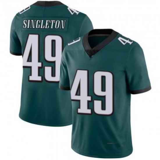 Men Philadelphia Eagles #49 Alex Singleton Green Limited Midnight Team Color Vapor Untouchable Nike Jersey