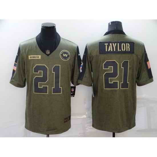 Men's Nike Washington Football Team #21 Sean Taylor 2021 Salute To Service Limited Jersey