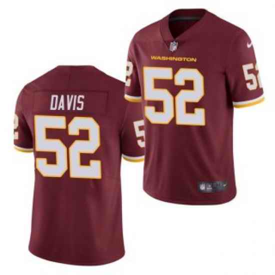 Men Washington Football Team #52 Jamin Davis Burgundy Vapor Untouchable Limited Stitched Jersey