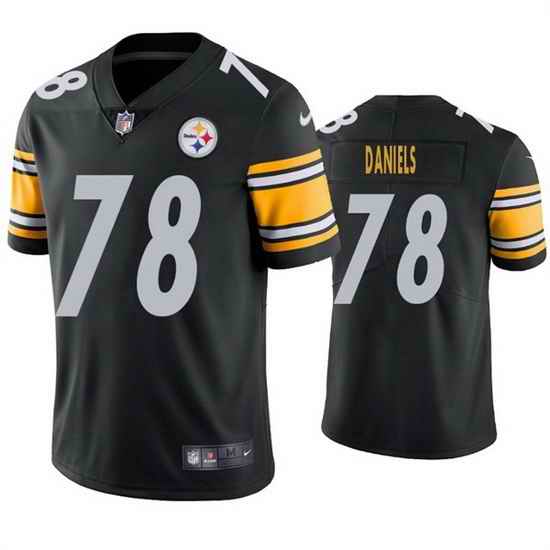 Men Pittsburgh Steelers #78 James Daniels Black Vapor Untouchable Limited Stitched jersey