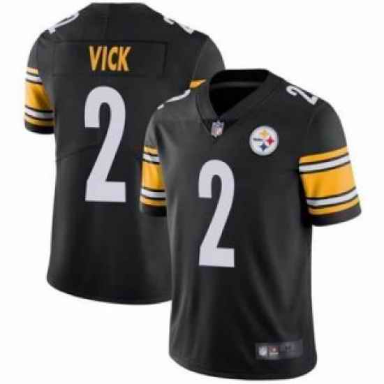 Men Pittsburgh Steelers #2 Michael Vick Black Vapor Untouchable Limited Stitched Jersey