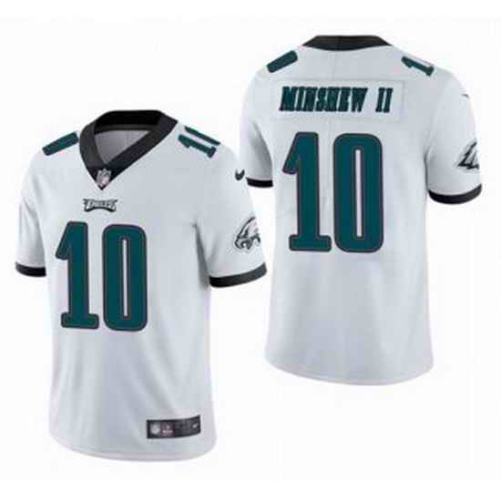 Men Philadelphia Eagles #10 Gardner Minshew II White Vapor Untouchable Limited Stitched Jersey