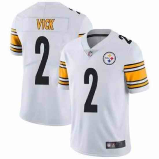 Men Pittsburgh Steelers #2 Michael Vick White Vapor Untouchable Limited Stitched Jersey