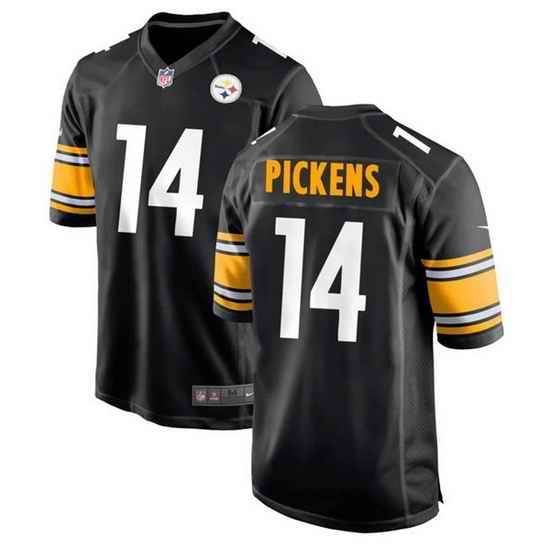 Men Pittsburgh Steelers #14 George Pickens Black Stitched Jerse