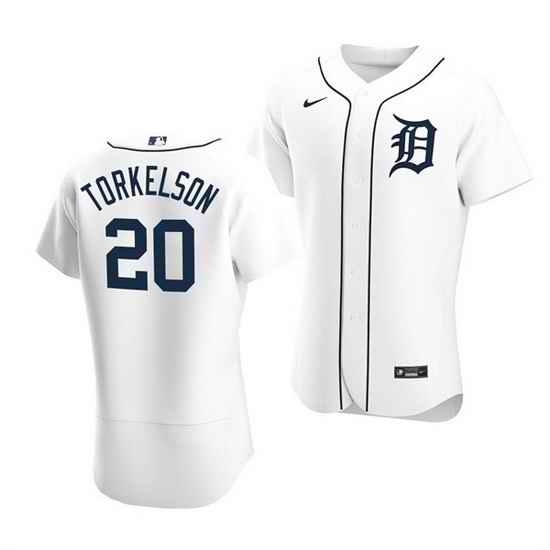 Men Detroit Tigers #20 Spencer Torkelson White Flex Base Stitched jersey