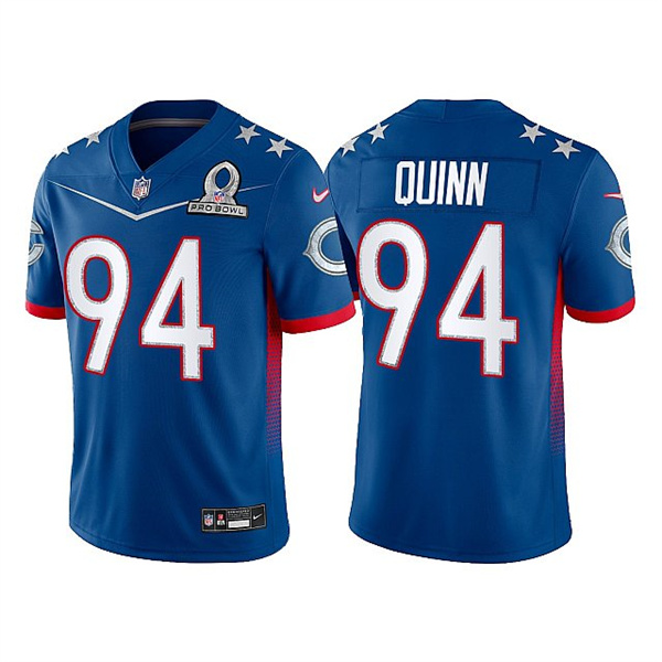 Men’s Chicago Bears #94 Robert Quinn 2022 NFC Royal Pro Bowl Stitched Jersey