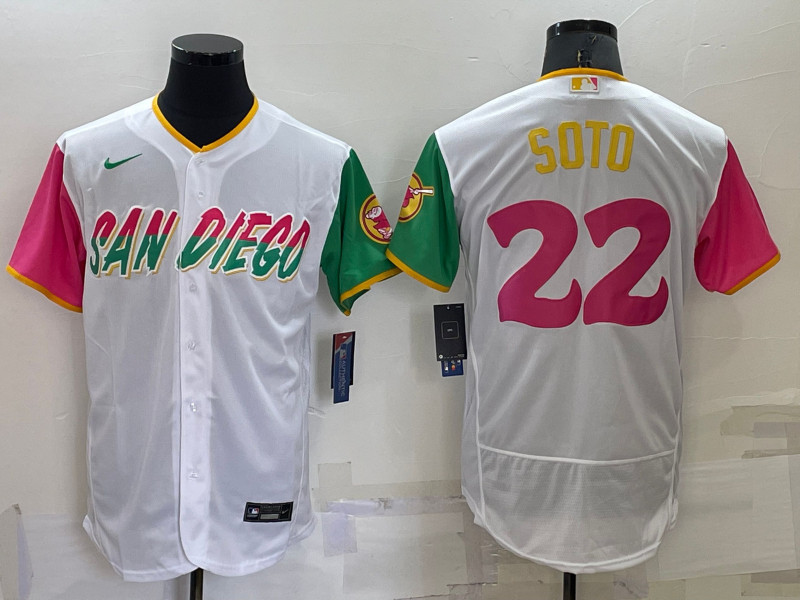 Padres #22 Juan Soto White Nike 2022 City Connect Flexbase Jersey