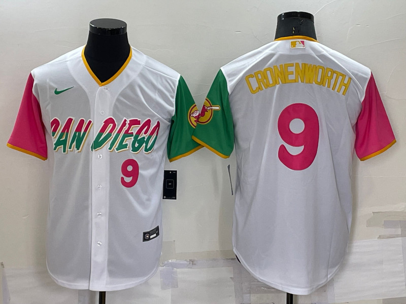 Padres #9 Jake Cronenworth White Nike 2022 City Connect Cool Base Jersey