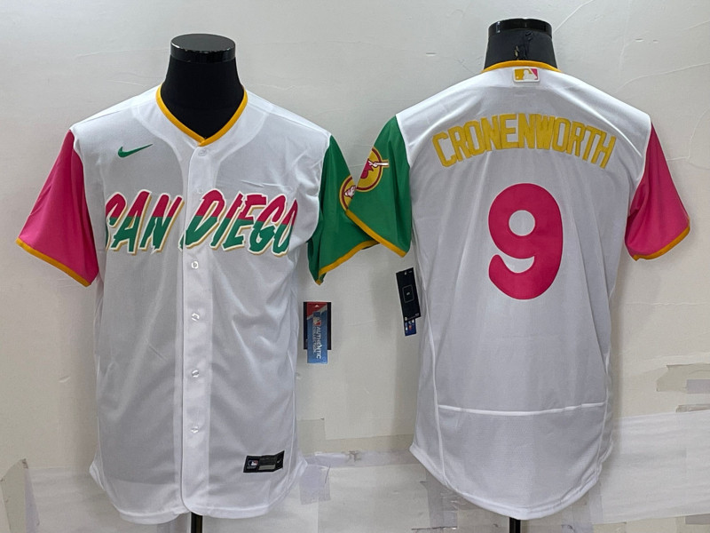 Padres #9 Jake Cronenworth White Nike 2022 City Connect Flexbase Jerseys