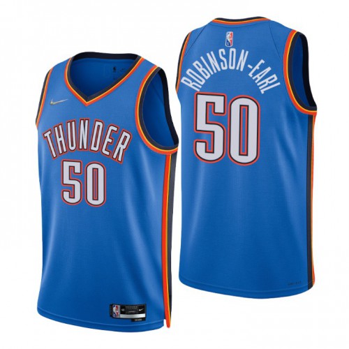 Nike Oklahoma City Thunder #50 Jeremiah Robinson-Earl Blue Men’s 2021-22 NBA 75th Anniversary Diamond Swingman Jersey – Icon Edition Men’s