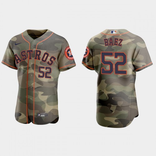 Houston Houston Astros #52 Pedro Baez Men’s Nike 2021 Armed Forces Day Authentic MLB Jersey -Camo Men’s