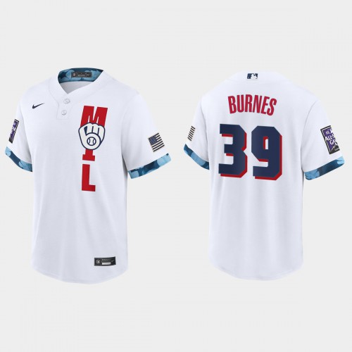 Milwaukee Milwaukee Brewers #39 Corbin Burnes 2021 Mlb All Star Game Fan’s Version White Jersey Men’s