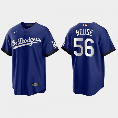 Los Angeles Los Angeles Dodgers #56 Sheldon Neuse Nike Men’s 2021 City Connect Game MLB Jersey Royal Men’s