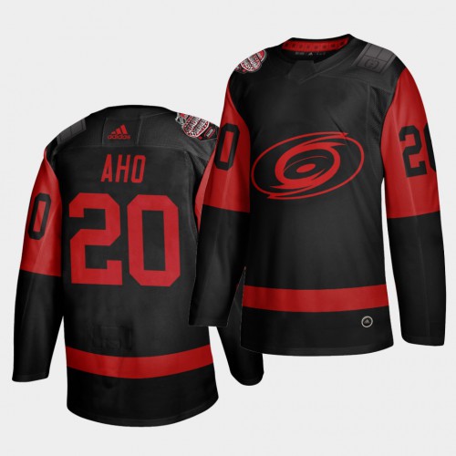 Carolina Carolina Hurricanes #20 Sebastian Aho Black Men’s 2021 Stadium Series Outdoor Game Jersey Men’s