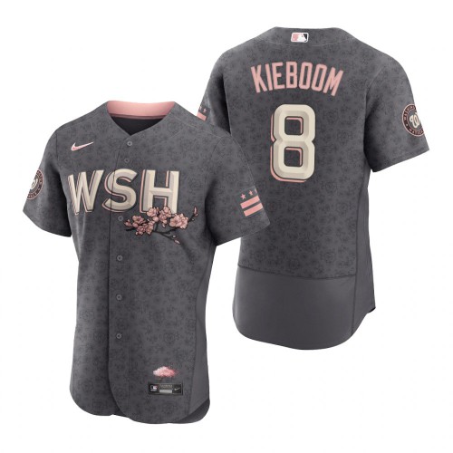 Washington Washington Nationals #8 Carter Kieboom Men’s Nike Authentic Gray 2022 City Connect Jersey Men’s