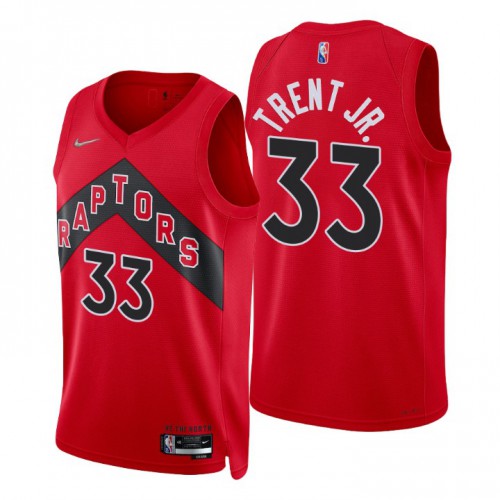 Nike Toronto Raptors #33 Gary Trent Jr. Red Men’s 2021-22 NBA 75th Anniversary Diamond Swingman Jersey – Icon Edition Men’s