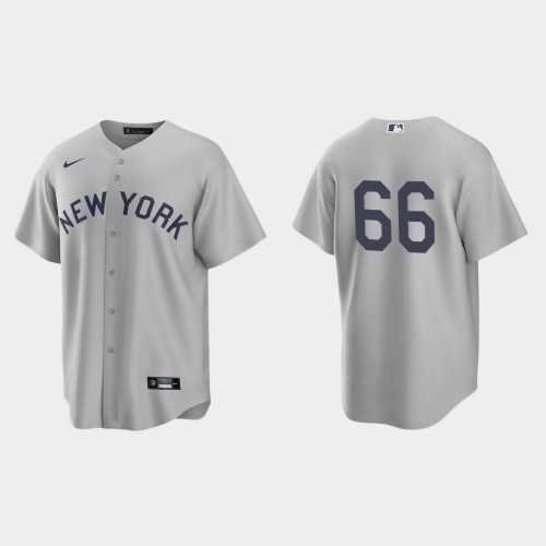 New York New York Yankees #66 Kyle Higashioka Men’s Nike Gray 2021 Field of Dreams Game MLB Jersey Men’s