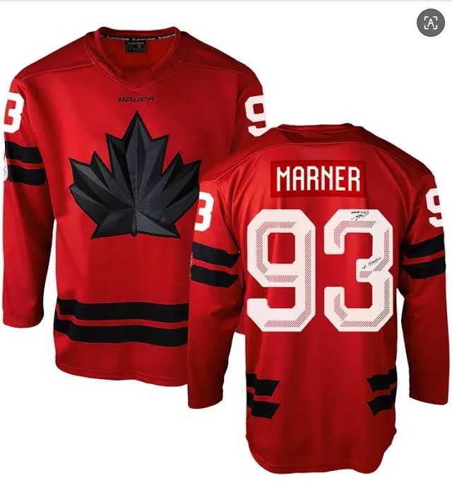 Men%27s Canada Hockey #93 Mitch Marner Red 2026 Olympics Stitched Jersey Dzhi