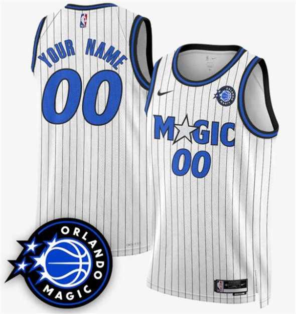 Men%27s Orlando Magic Active Player Custom White 2025 New Generation of Magic Stitched Basketball Jersey