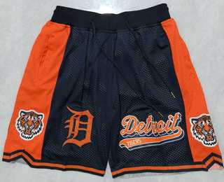 Men%27s Detroit Tigers Navy Blue Just Don Shorts Shorts
