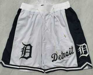 Men%27s Detroit Tigers White Just Don Shorts Shorts