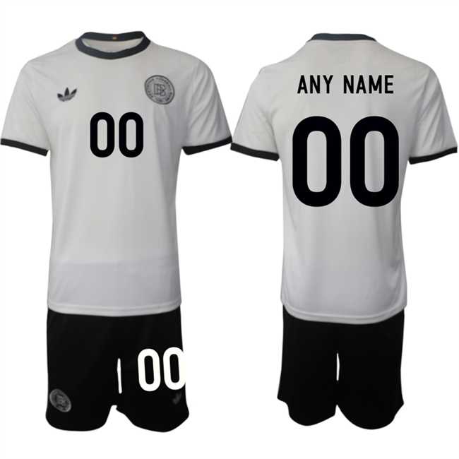 Men%27s Germany Custom White 2025 Home Soccer Jersey Suit
