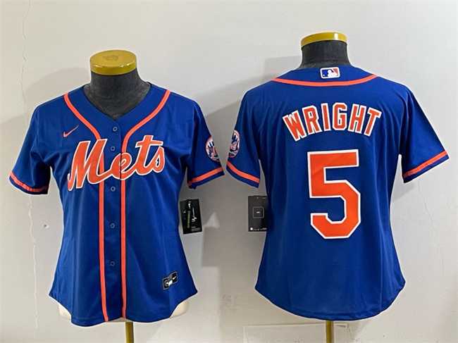 Youth New York Mets #5 David Wright Royal Cool Base Stitched Jersey