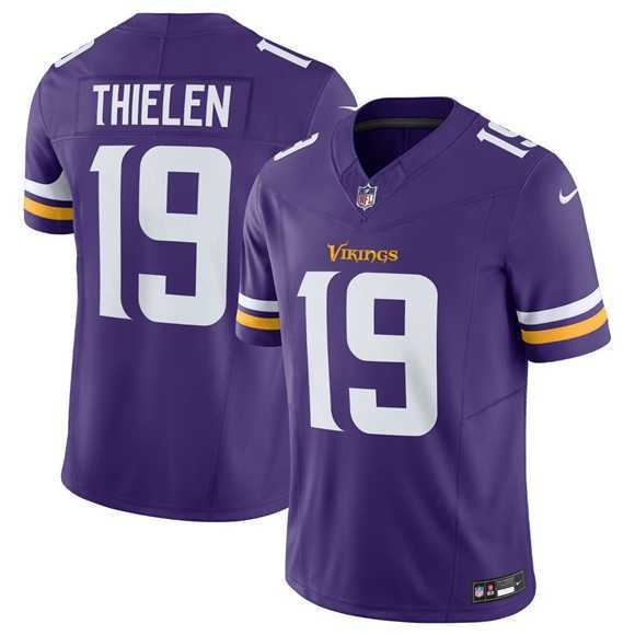 Men & Women & Youth Minnesota Vikings #19 Adam Thielen Purple 2024 F.U.S.E. Vapor Untouchable Limited Stitched Jersey