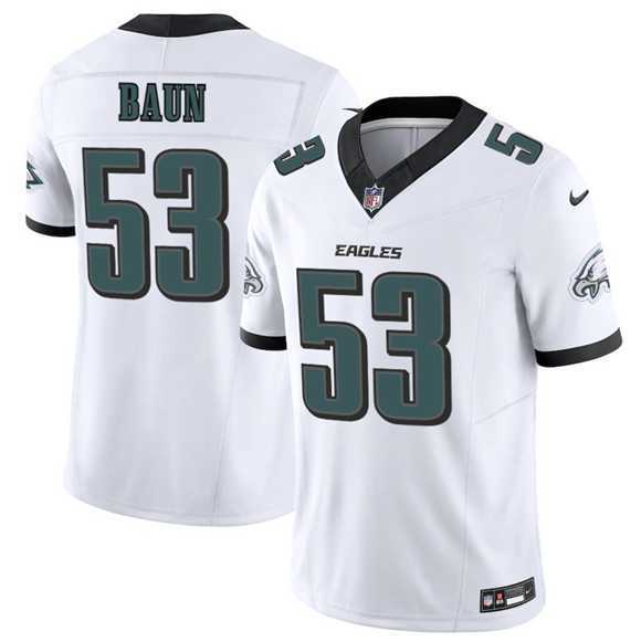 Men & Women & Youth Philadelphia Eagles #53 Zack Baun White 2025 F.U.S.E. Vapor Untouchable Limited Stitched Jersey
