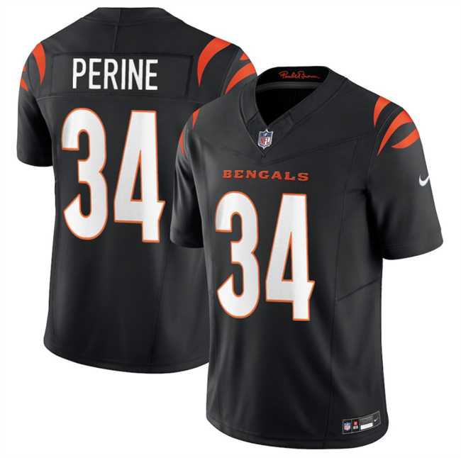 Men%27s Cincinnati Bengals #34 Samaje Perine Black 2025 F.U.S.E. Vapor Untouchable Limited Stitched Jersey Dzhi