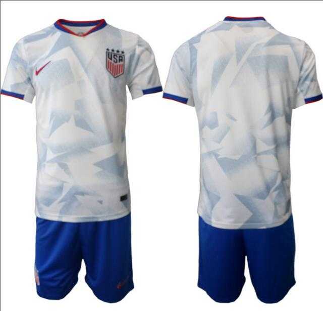 Men%27s United States USA Blank or Custom Team FIFA x World Cup 2026 Home White On Field Suit Jersey