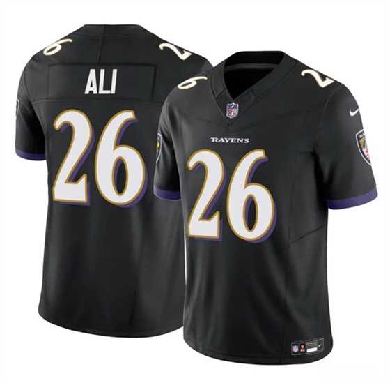 Men & Women & Youth Baltimore Ravens #26 Rasheen Ali Black 2025 F.U.S.E. Vapor Limited Jersey