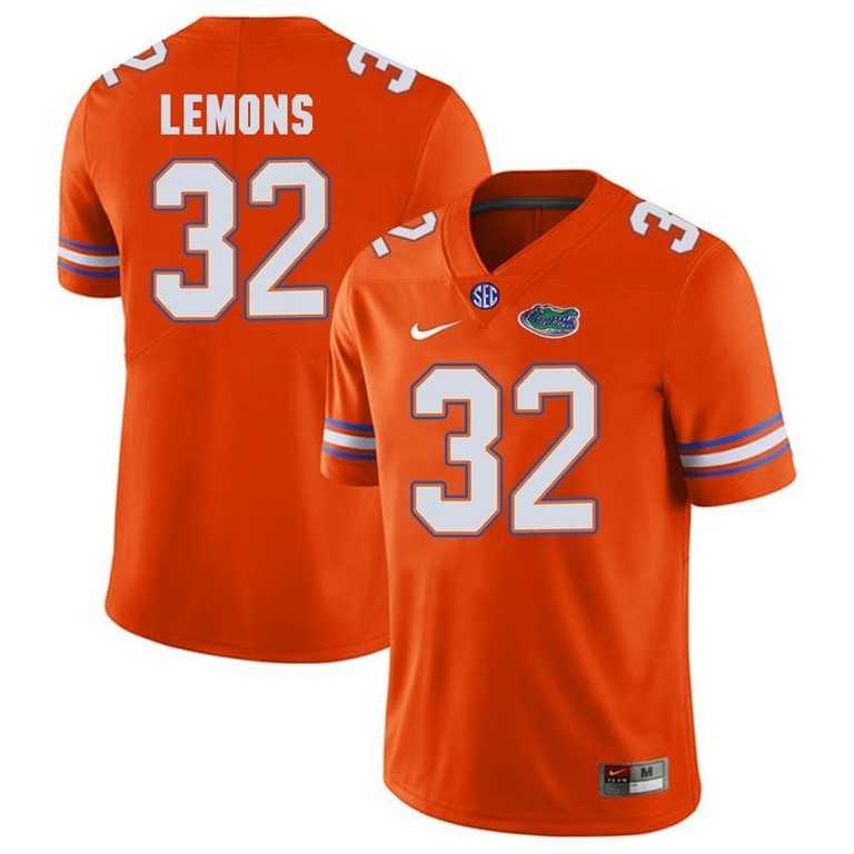 Men%27s Florida Gators #32 Adarius Lemons Orange Player Performance Jersey Dzhi