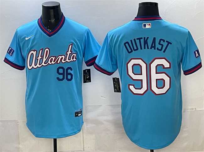 Men%27s Atlanta Braves #96 OutKast Powder Blue 2026 City Connect Stadium Stitched Jersey