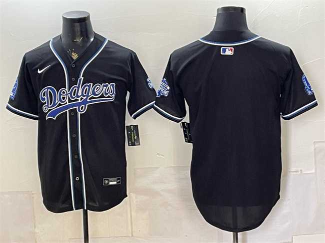 Men%27s Los Angeles Dodgers Blank B2B Champs 2026 Black Out Style Vapor Limited Stitched Jersey
