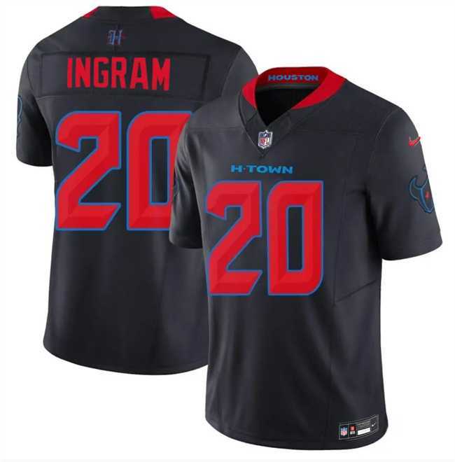 Men%27s Houston Texans #20 Ja%27Marcus Ingram Navy 2nd Alternate 2026 F.U.S.E. Vapor Limited Stitched Jersey Dzhi