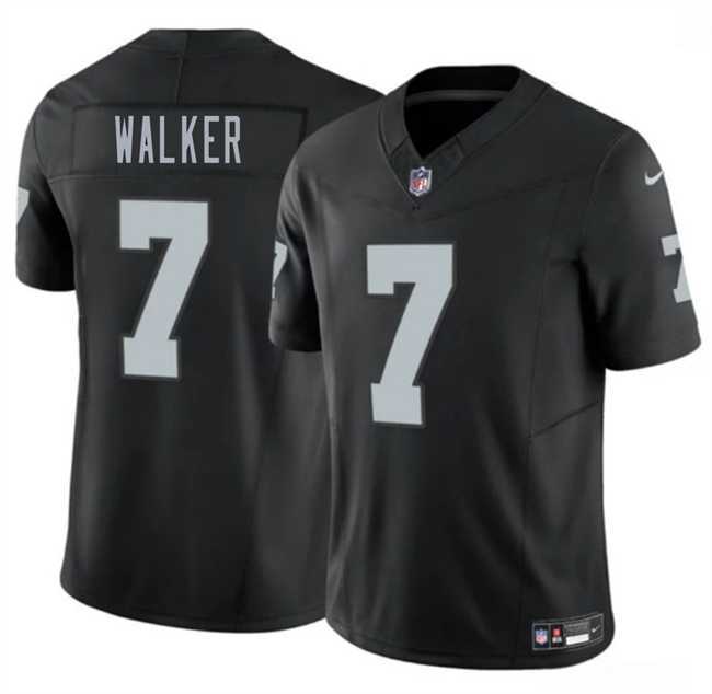 Men%27s Las Vegas Raiders #7 Quay Walker Black 2026 F.U.S.E. Vapor Untouchable Limited Stitched Jersey Dzhi