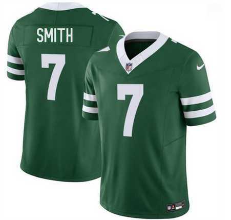 Men%27s New York Jets #7 Geno Smith Green 2025 F.U.S.E. Vapor Untouchable Limited Stitched Jersey Dzhi