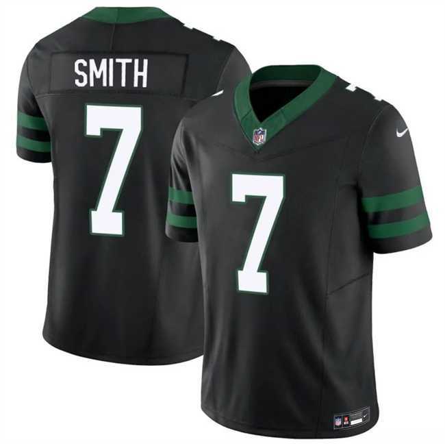 Men%27s New York Jets #7 Geno Smith Black 2025 F.U.S.E. Vapor Untouchable Limited Stitched Jersey Dzhi