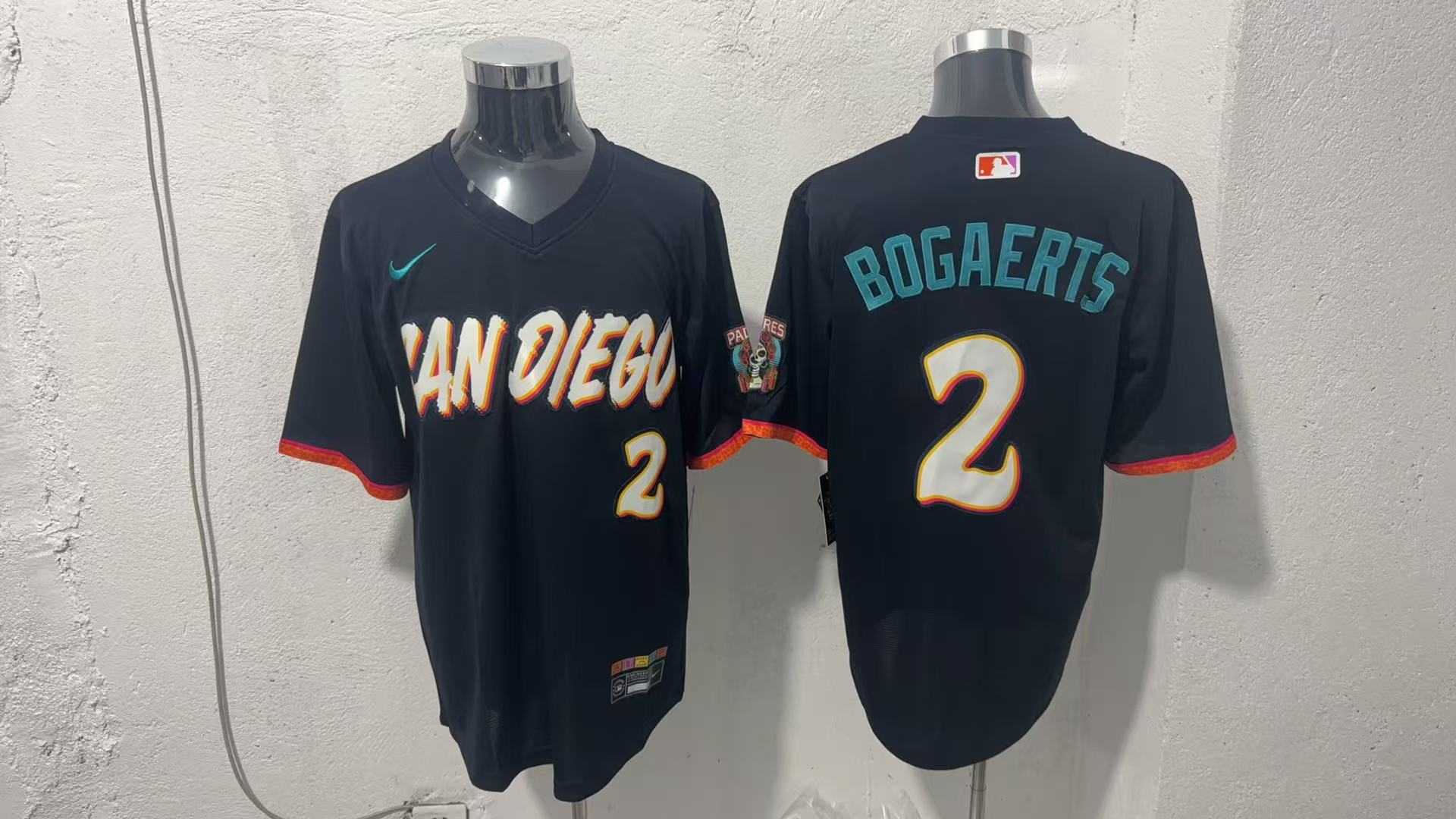Men%27s San Diego Padres #2 Xander Bogaerts Black 2026 City Connect Stadium Jersey