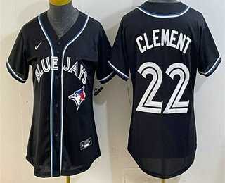 Youth Toronto Blue Jays #22 Ernie Clement 2026 Black Fashion Cool Base Jersey