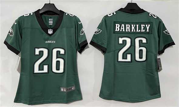 Women%27s Philadelphia Eagles #26 Saquon Barkley Green New Vapor Untouchable Limited Stitched Jersey