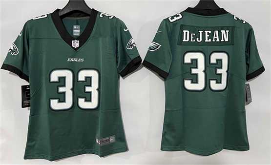 Women%27s Philadelphia Eagles #33 Cooper DeJean Green New Vapor Untouchable Limited Stitched Jersey